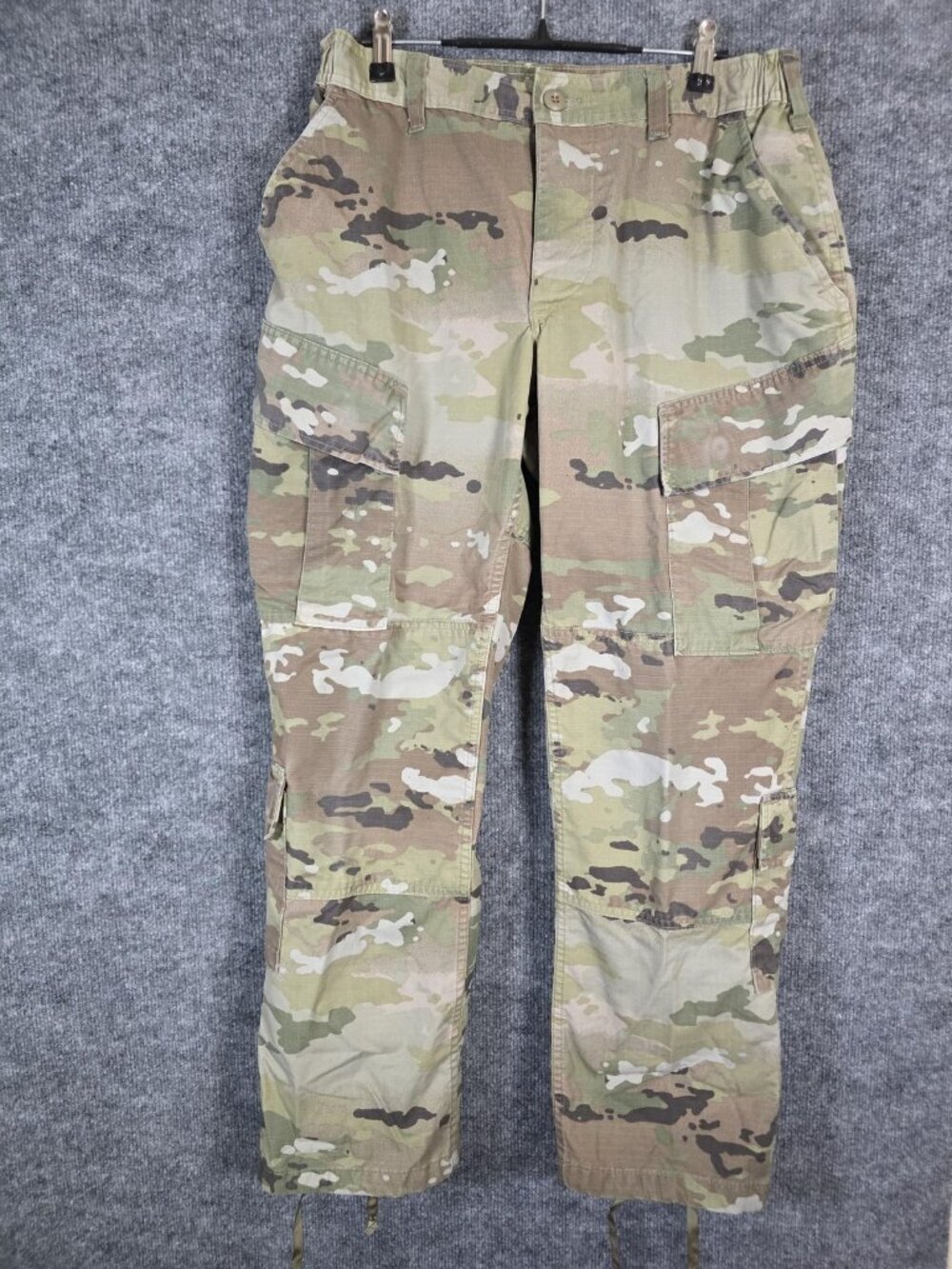 US Army ACU Pants Womens 32 OCP Camo Ripstop Cargo M&M Military Damaged